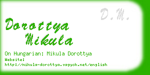 dorottya mikula business card